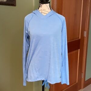 Light Blue Hooded Long Sleeve Top Under Armour